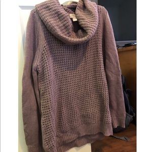 Purple turtle neck sweater